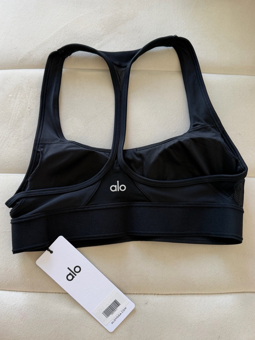 ALO Yoga Airlift Rebel Sports Bra Black Size Small NWT - Picture 6 of 8
